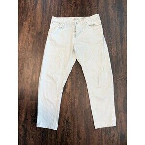 SUITSUPPLY Mazzini Denim Jeans Mens 35x34 (35x26*) Italy Light Wash Tapered Leg